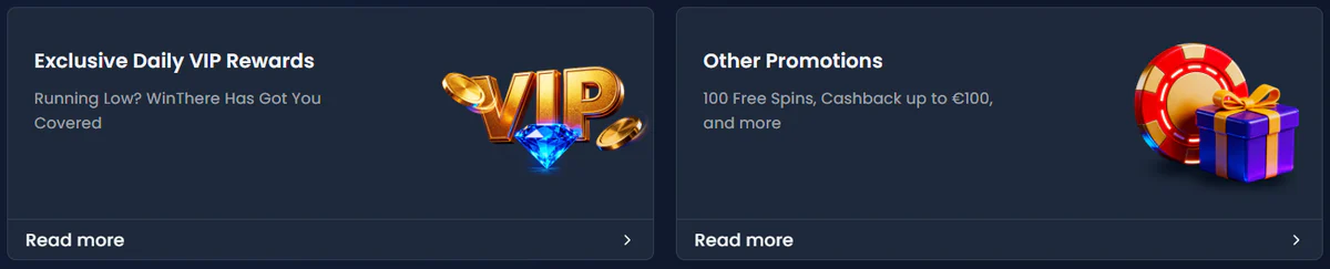Winthere Casino Bonus Offers